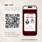 Cabernet Kids Save the Date Website Template | Old Money Style