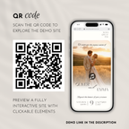 Pink & Champagne Wedding Website Template with RSVP | Canva Template