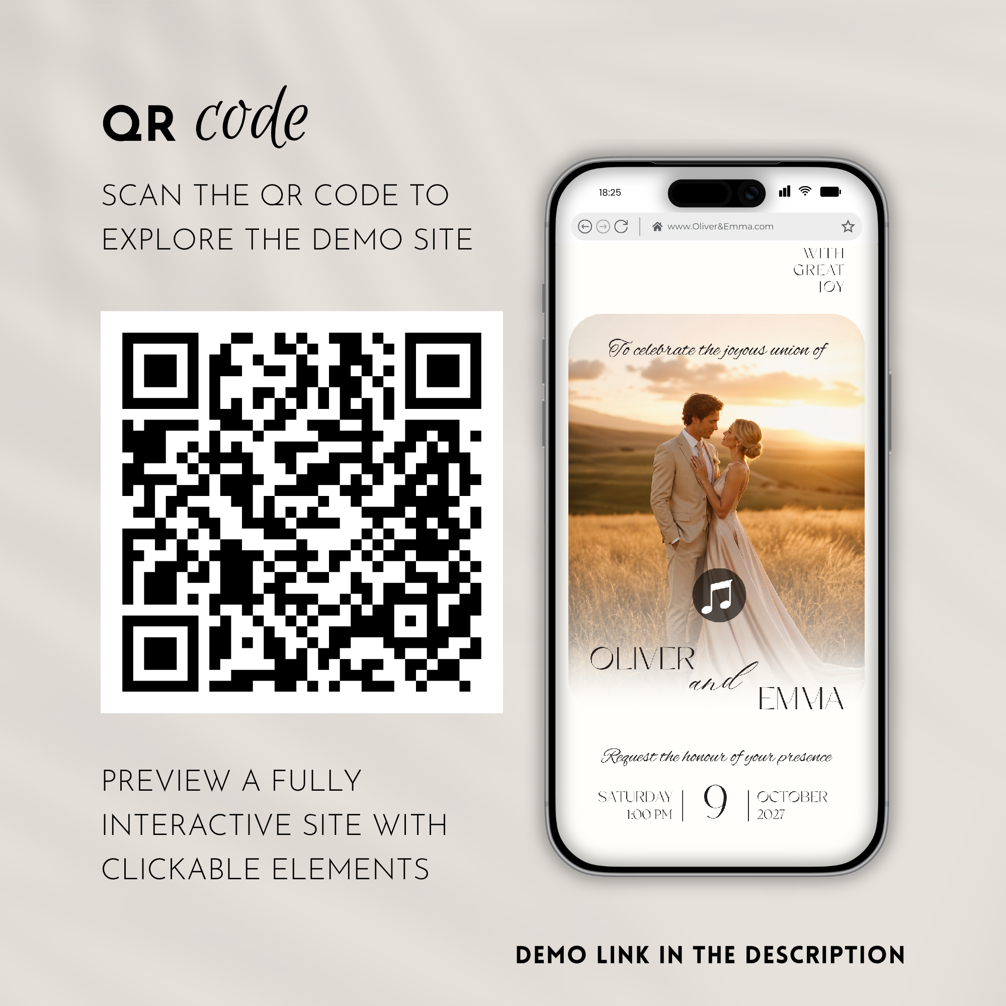 Pink & Champagne Wedding Website Template with RSVP | Canva Template