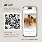 Canary Wedding Invitation Website Template with RSVP & Music