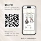 Ivory & Olive Kids Save the Date Website Template | Old Money Style