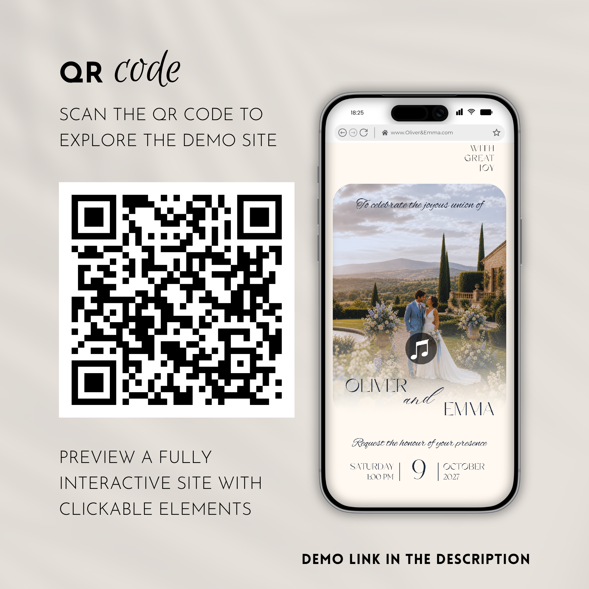 Sky Blue & Cream Wedding Website Template with RSVP | Canva Template