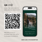 Old Money Emerald Wedding Website Template with RSVP | Canva Template