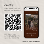 Old Money Chocolate Brown Wedding Website Template with RSVP | Canva Template