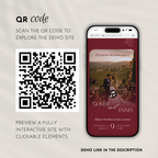 Old Money Deep Cherry Wedding Website Template with RSVP | Canva Template