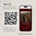 Old Money Cabernet Wedding Website Template with RSVP | Canva Template
