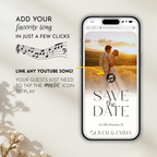Pink & Champagne Save The Date Website Template | Canva Template