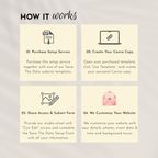 Save The Date Website Setup Service | Personalized Canva Website