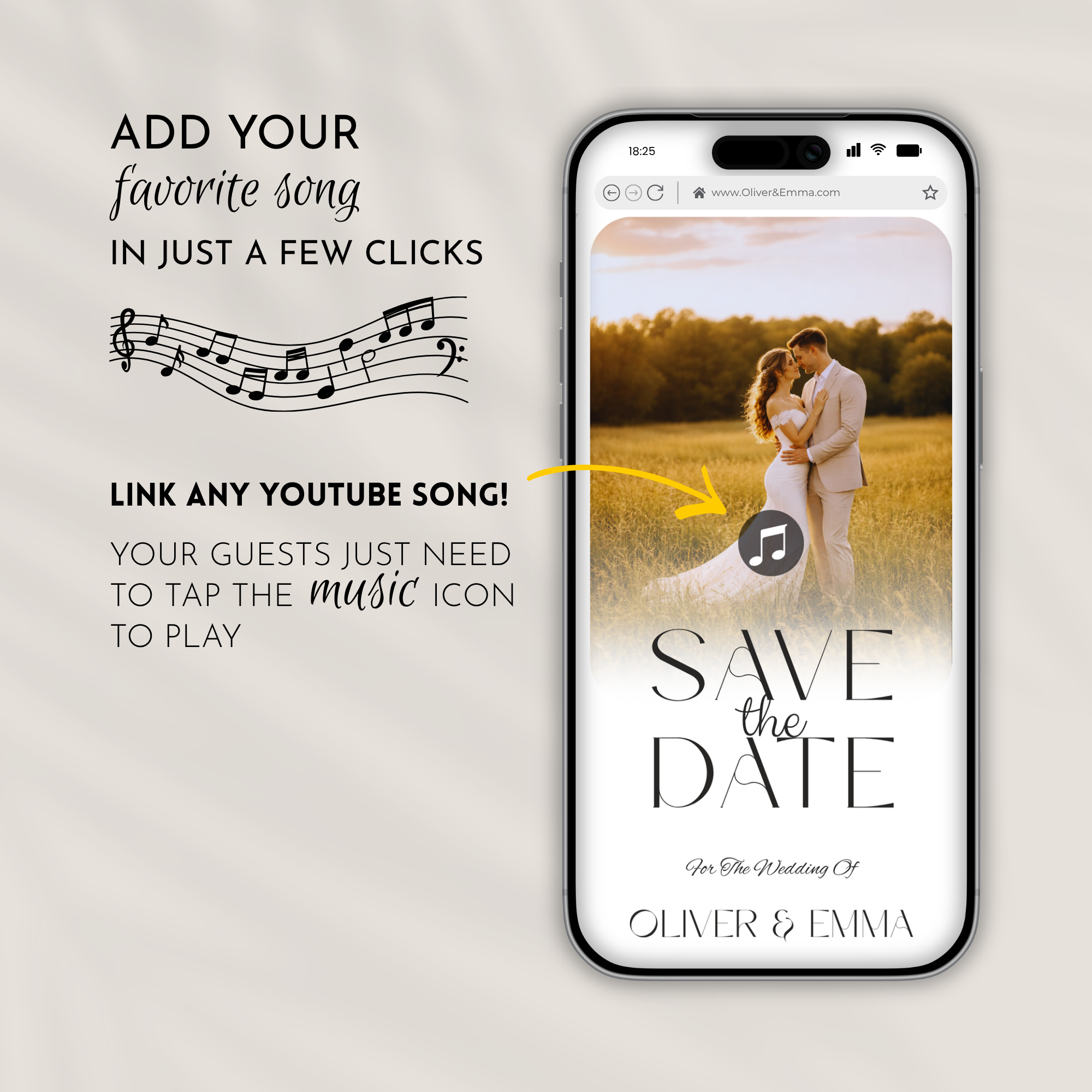 Save The Date Website Template | Canva Template