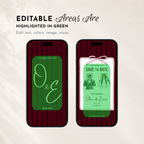 Burgundy Kids Save the Date Video Template | Editable Canva Wedding Invitation