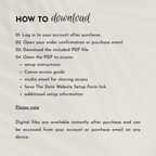 Save The Date Website Setup Service | Personalized Canva Website