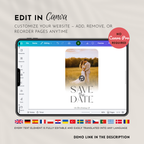 Save The Date Website Template | Canva Template
