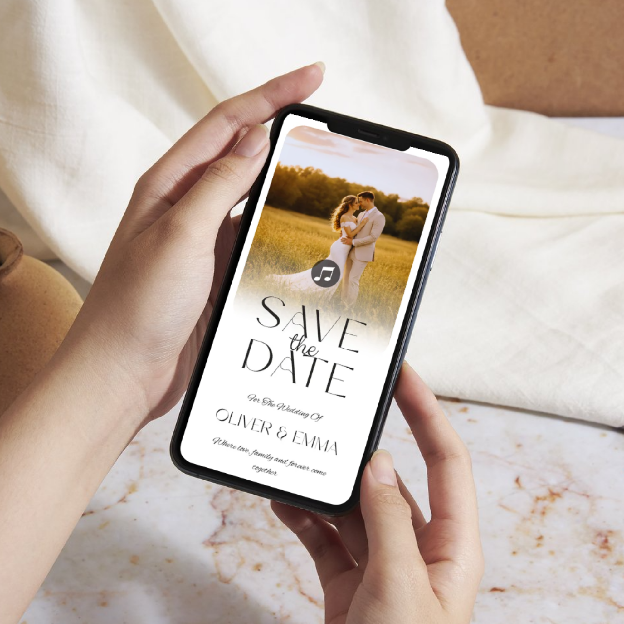 Save The Date Website Template | Canva Template