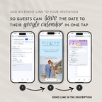 Pale Blue Save The Date Website Template | Canva Template