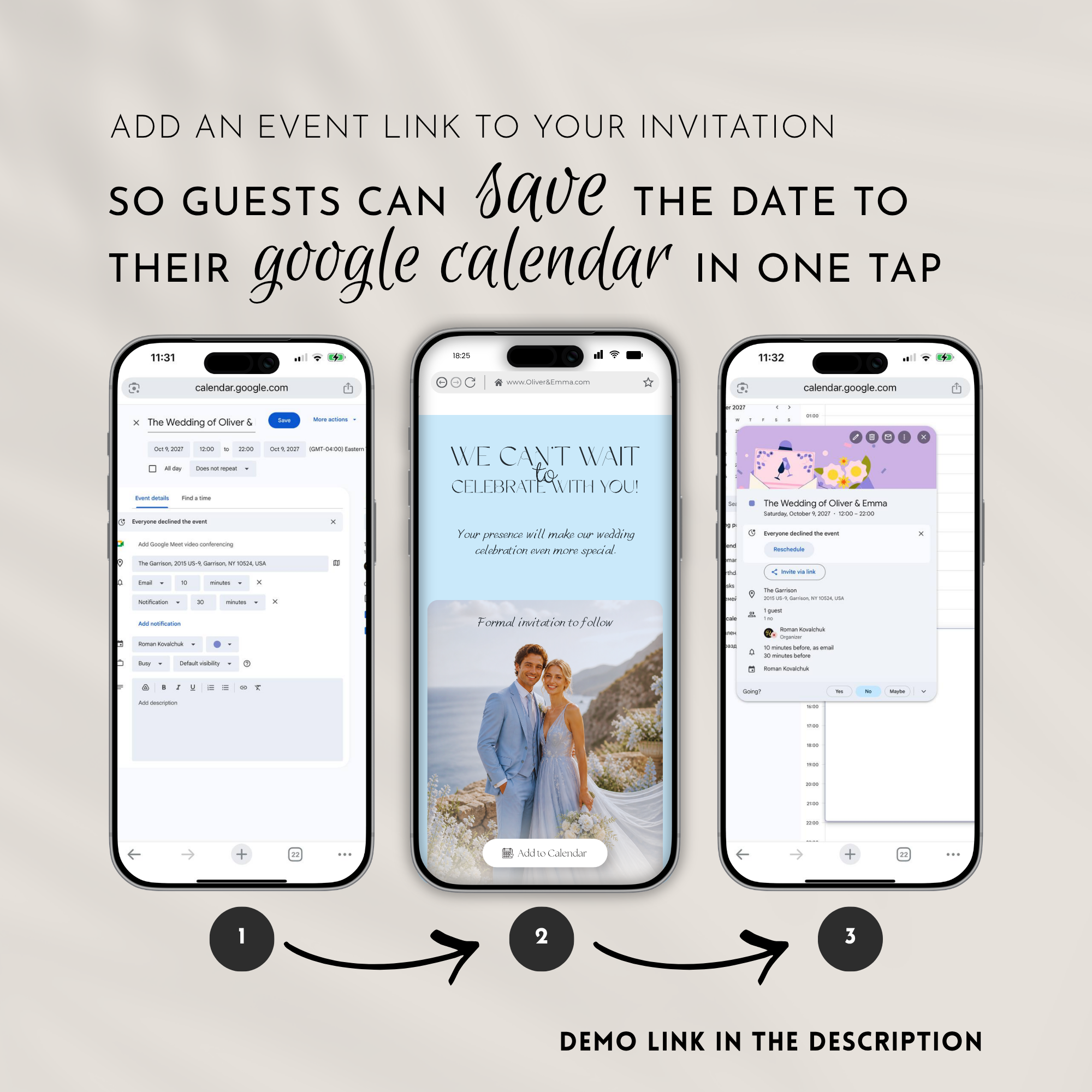 Pale Blue Save The Date Website Template | Canva Template