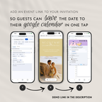 Canary Save the Date Wedding Invitation Website Template