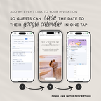 Save The Date Website Template | Canva Template