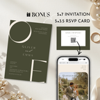 Olive & Cream Wedding Website Template with RSVP | Canva Template