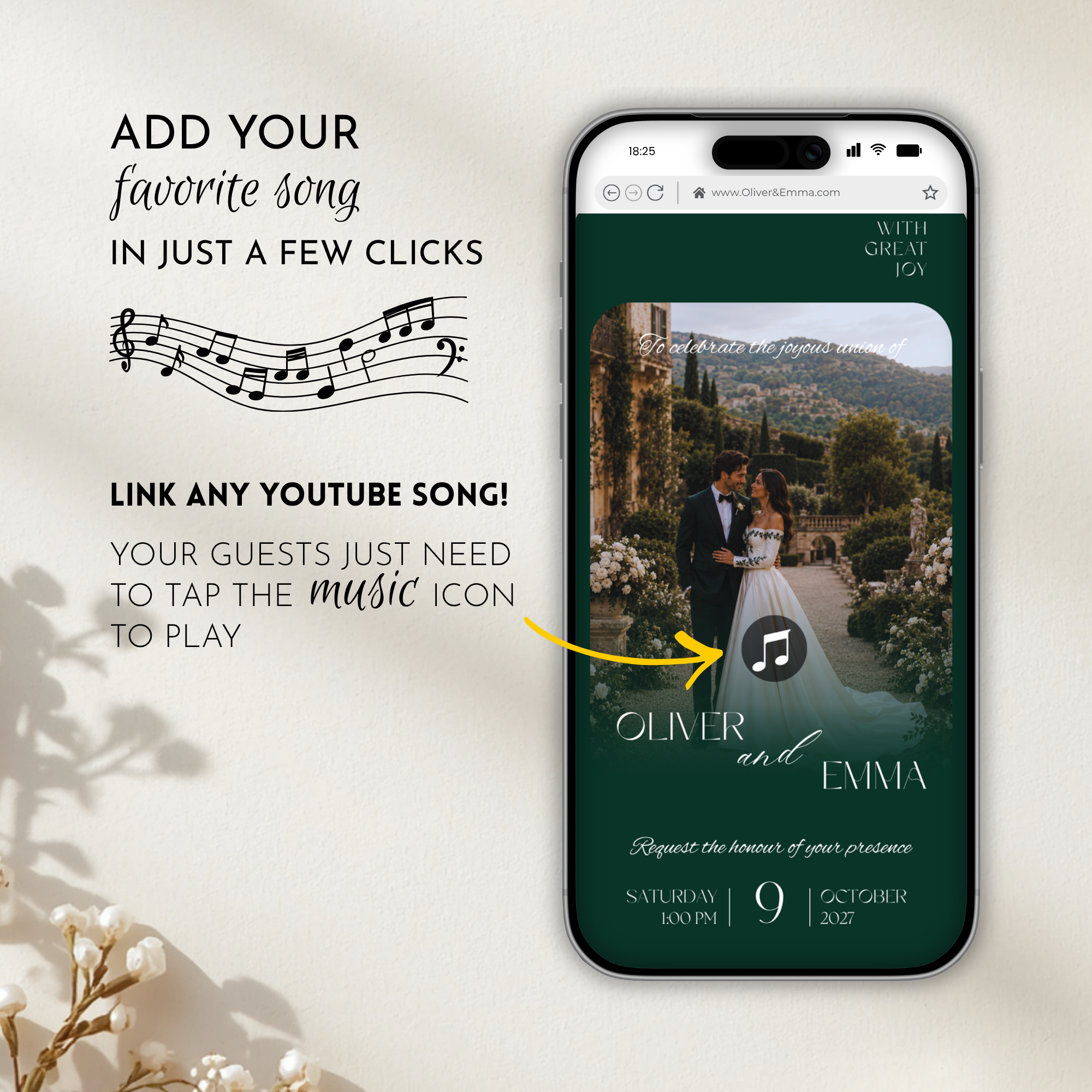Old Money Emerald Wedding Website Template with RSVP | Canva Template