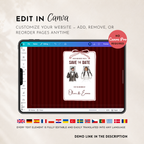 Cabernet Kids Save the Date Website Template | Old Money Style