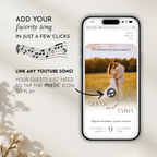 White & Beige Wedding Website Template with RSVP | Canva Template