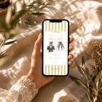 Yellow Kids Save the Date Video Template | Editable Canva Wedding Invitation