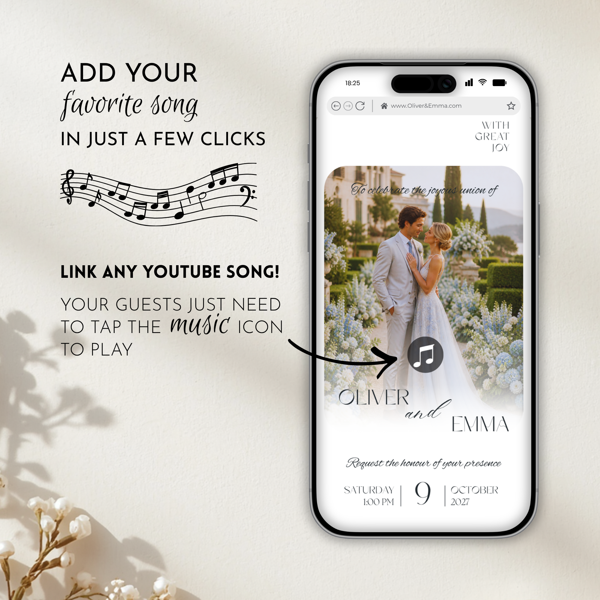 Pale Blue Wedding Website Template with RSVP | Canva Template