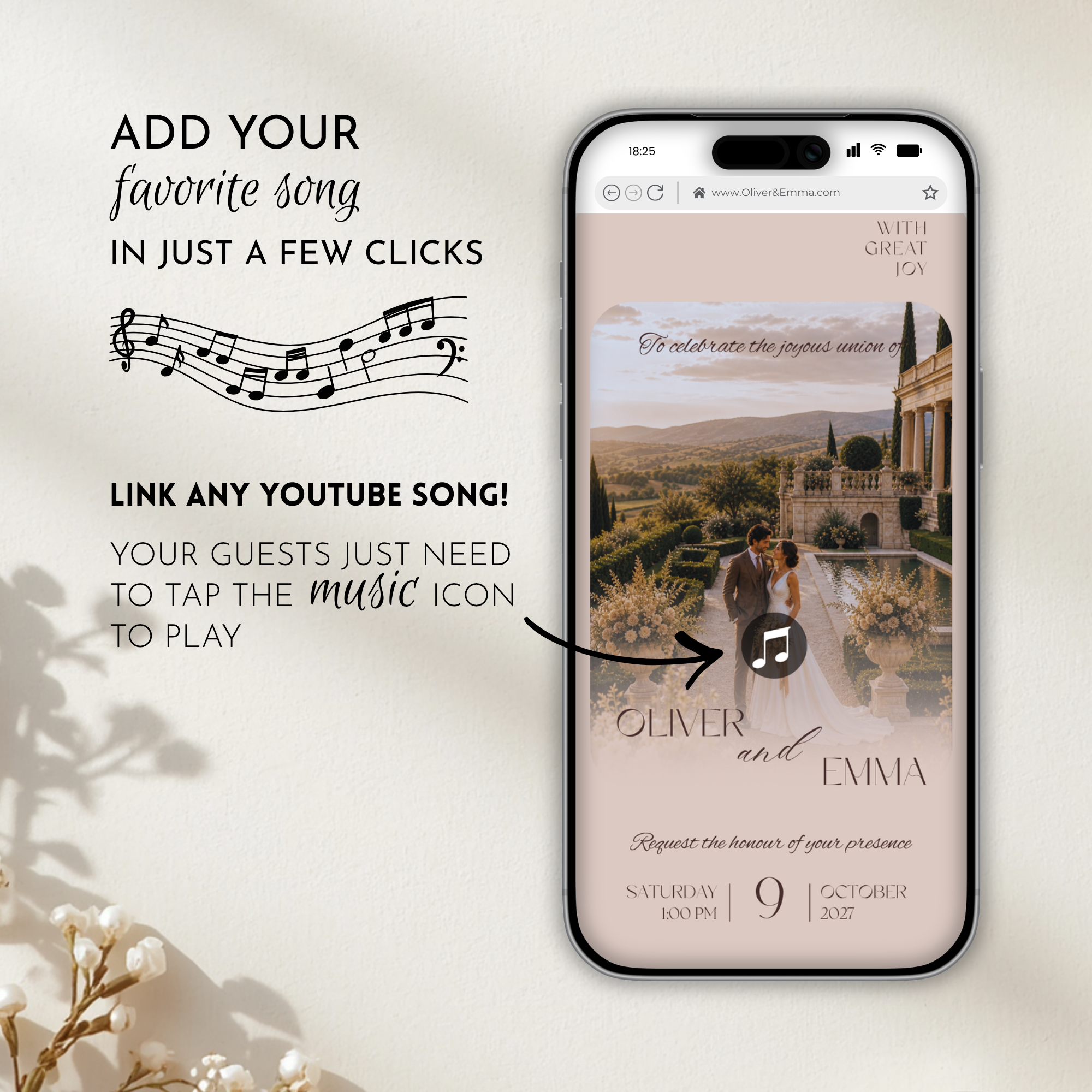Coffee & Beige Wedding Website Template with RSVP | Canva Template