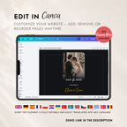 Black & White Classic Save the Date Wedding Invitation Website Template