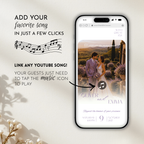 Lavender & Baby’s Breath Wedding Website Template with RSVP | Canva Template