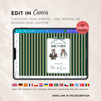 Emerald Green Kids Save the Date Website Template | Old Money Style