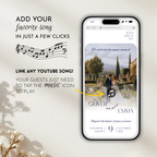 Navy Wedding Website Template with RSVP | Canva Template