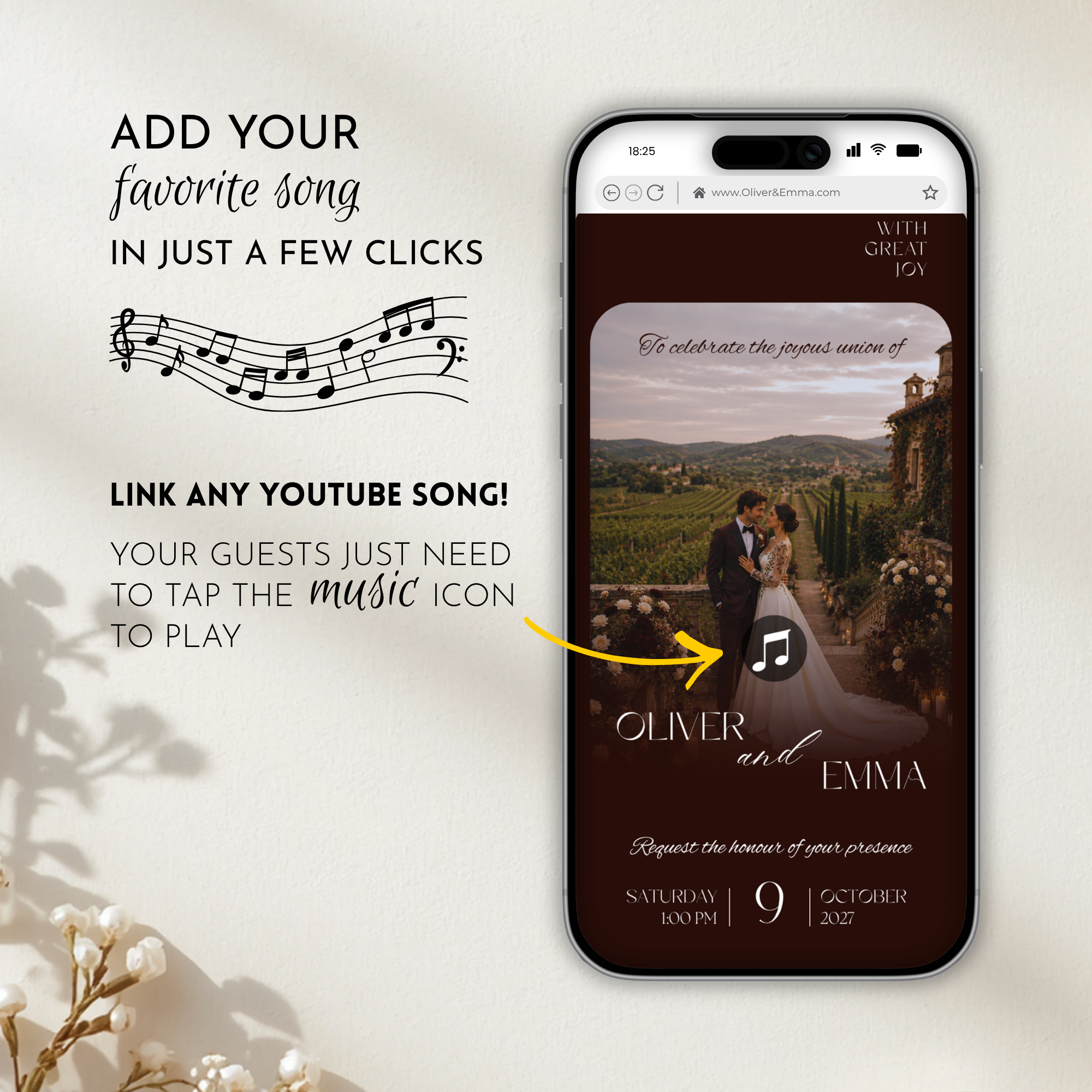 Old Money Mulled Wine Wedding Website Template with RSVP | Canva Template