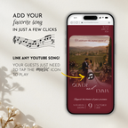 Old Money Deep Cherry Wedding Website Template with RSVP | Canva Template