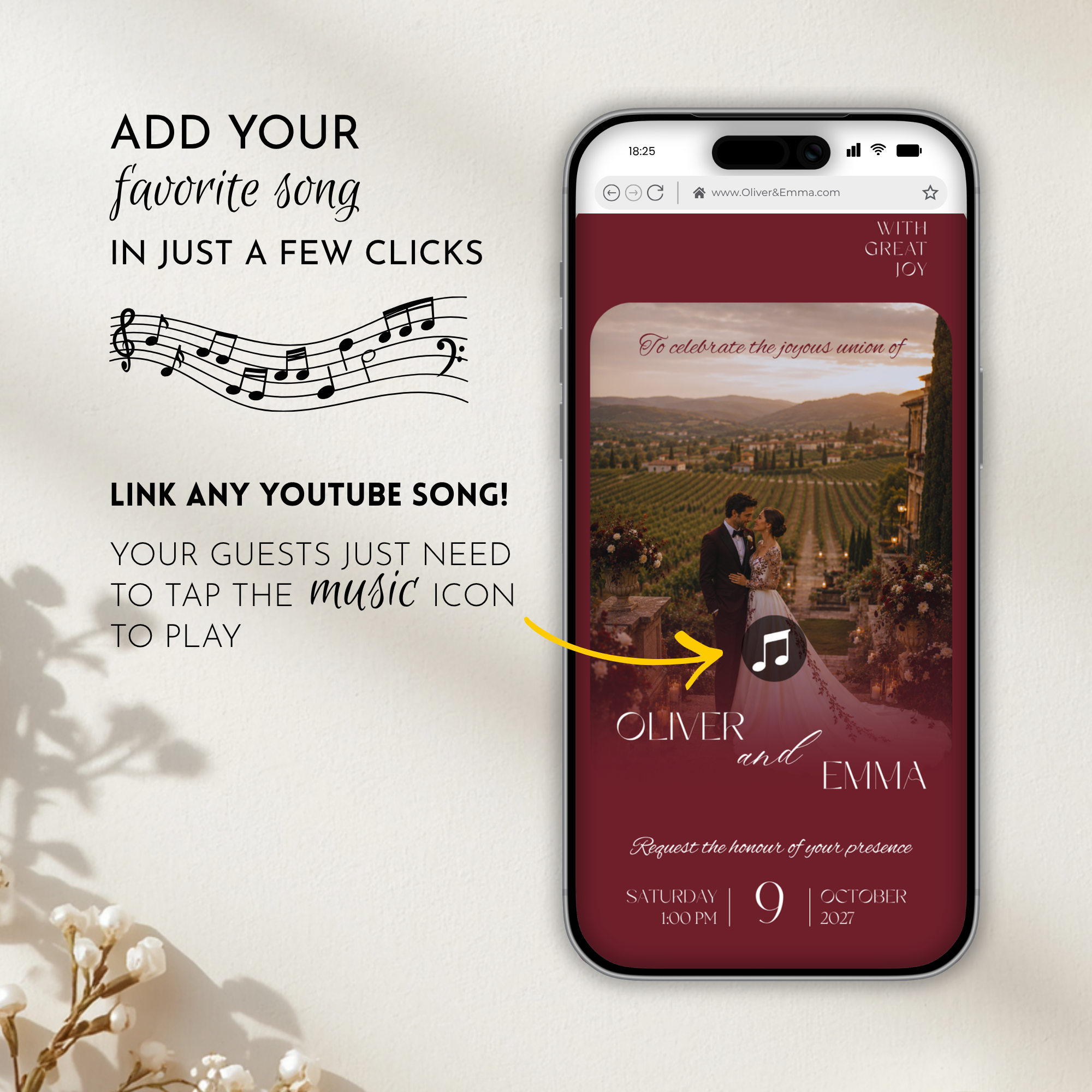 Old Money Deep Cherry Wedding Website Template with RSVP | Canva Template