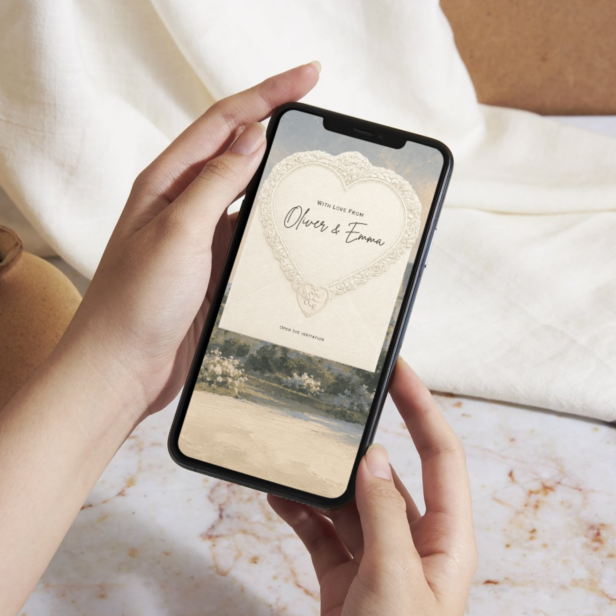 Ivory Save the Date Website with RSVP