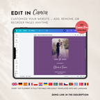 Lilac Classic Save the Date Wedding Invitation Website Template