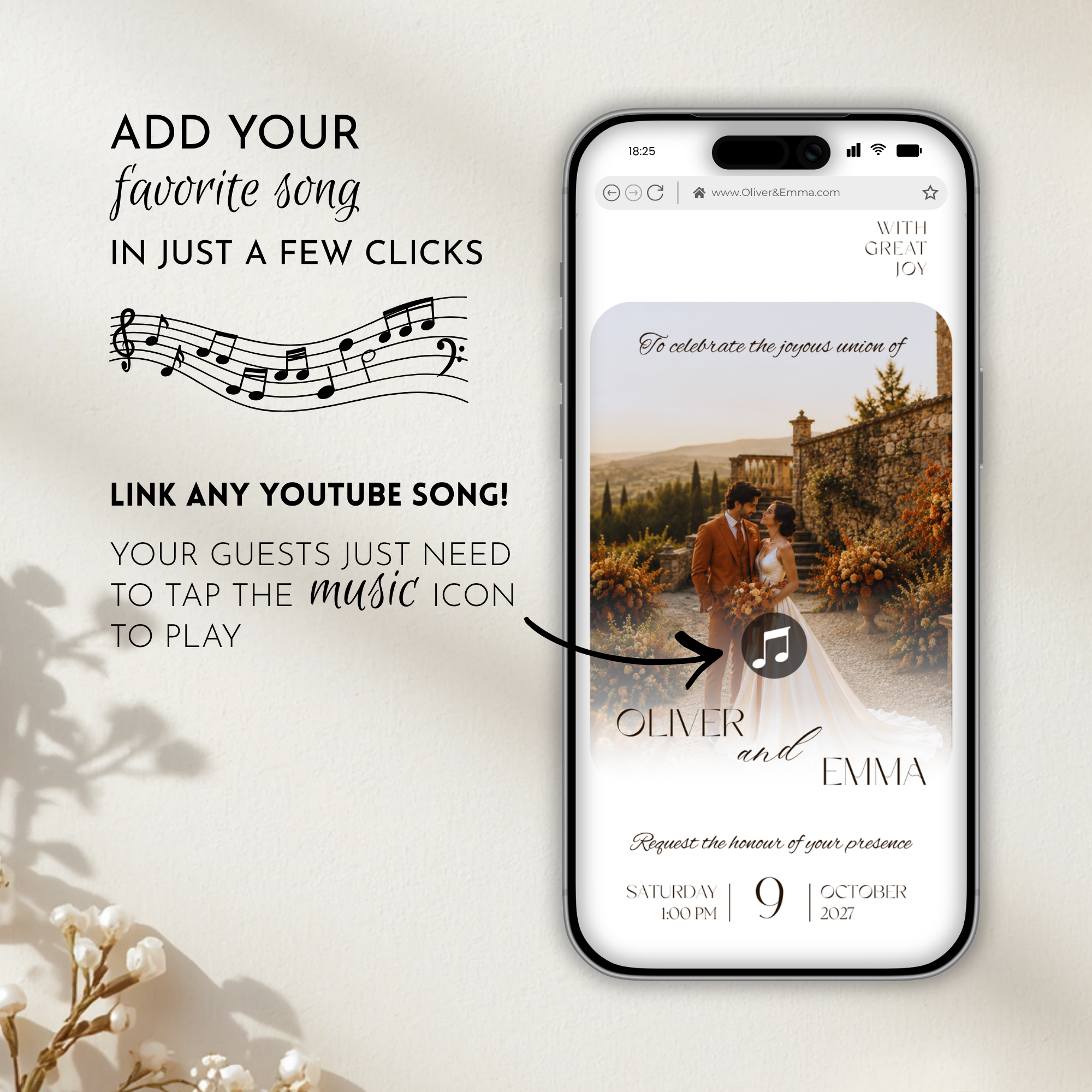 Bold Orange Wedding Website Template with RSVP | Canva Template