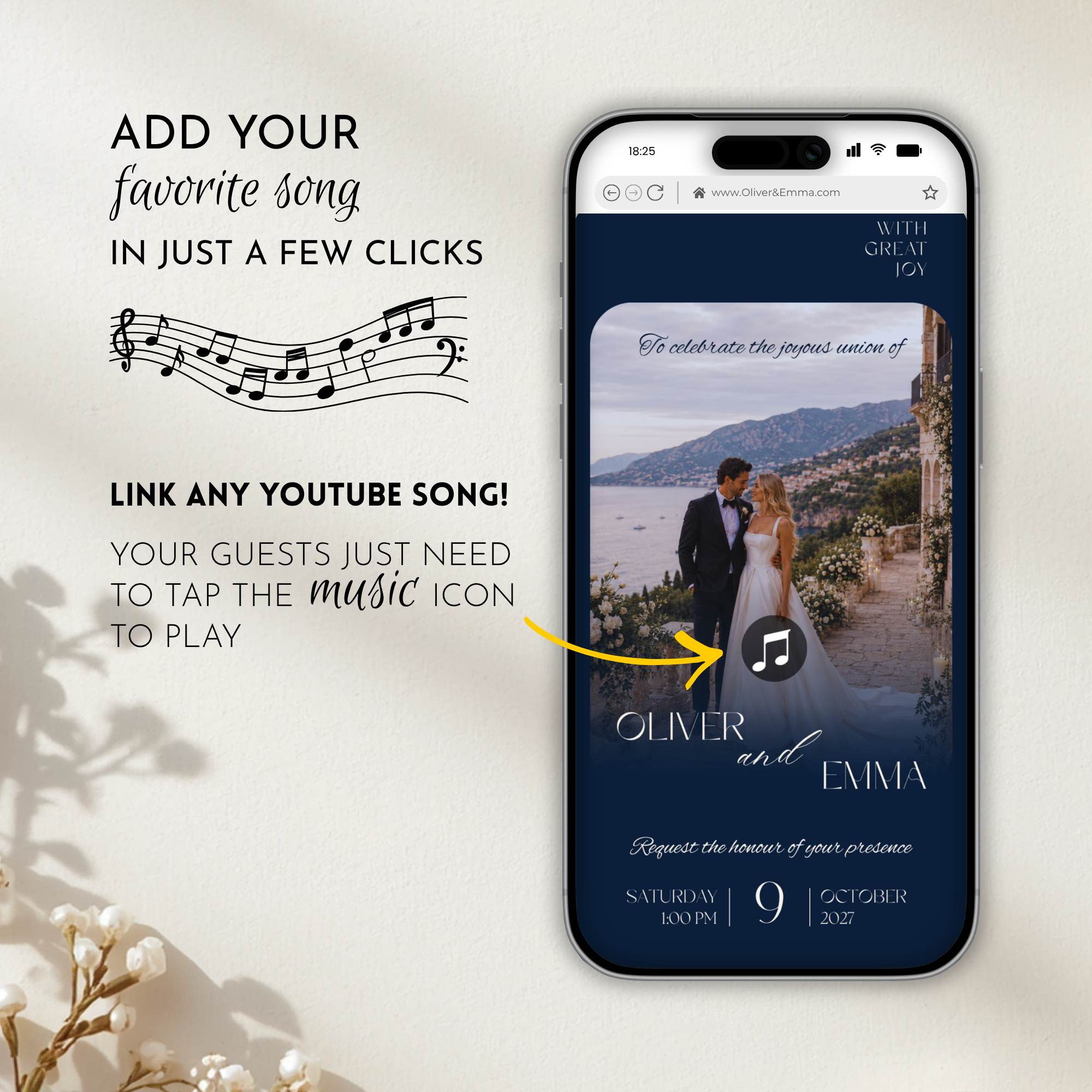 Old Money Navy Wedding Website Template with RSVP | Canva Template
