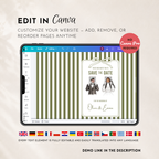 Sage Green Kids Save the Date Website Template | Old Money Style