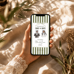 Sage Green Kids Save the Date Video Template | Editable Canva Wedding Invitation