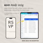Ivory Save the Date Website with RSVP