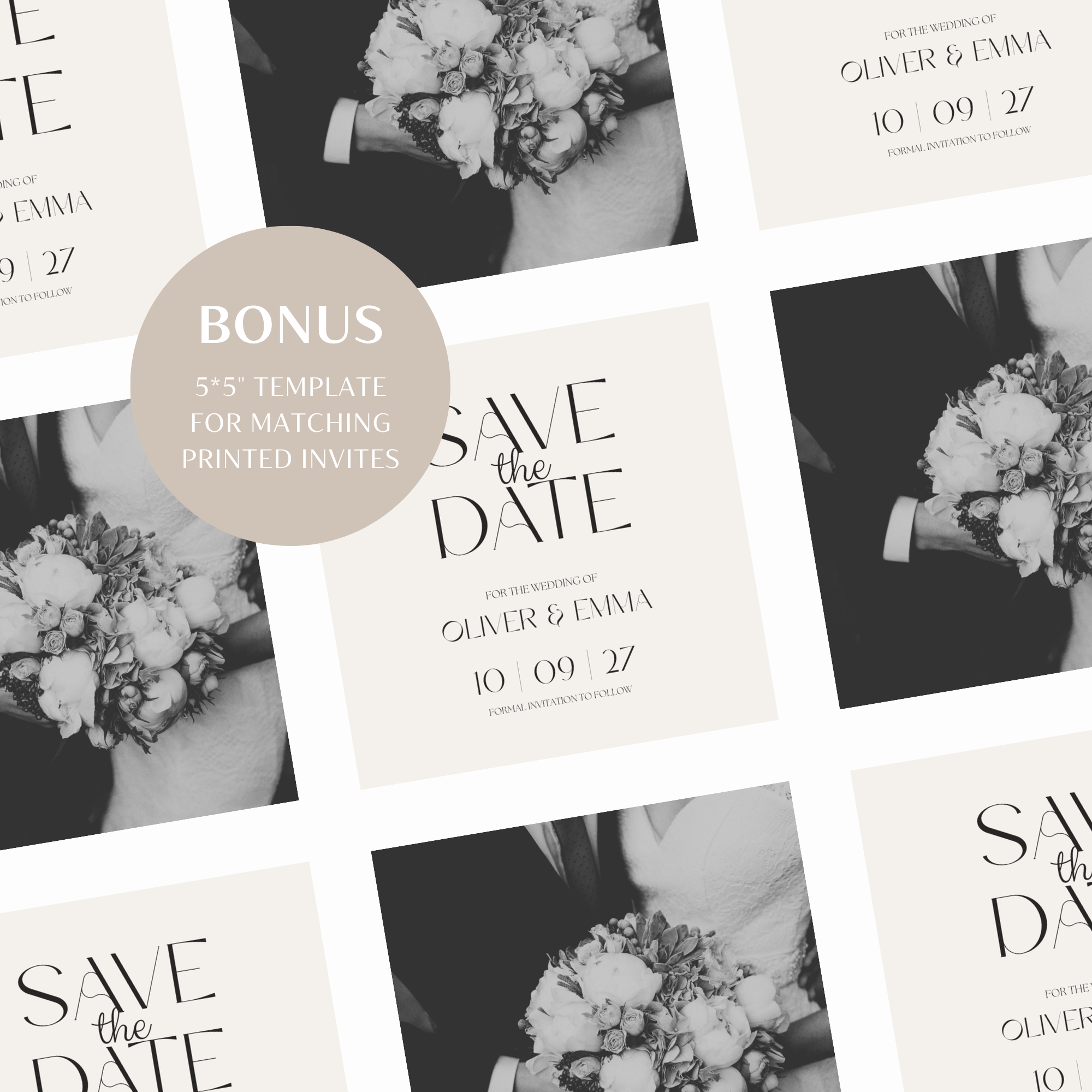 Save The Date Website Template | Canva Template