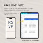 Dusty Blue Save the Date Website with RSVP