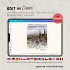 Sky Blue & Cream Wedding Website Template with RSVP | Canva Template