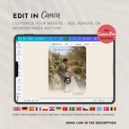 Olive & Cream Wedding Website Template with RSVP | Canva Template