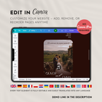 Old Money Mulled Wine Wedding Website Template with RSVP | Canva Template