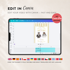 Yellow Kids Save the Date Video Template | Editable Canva Wedding Invitation