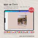 Coffee & Beige Wedding Invitation Website Template with RSVP & Music