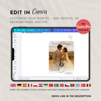 Canary Wedding Invitation Website Template with RSVP & Music